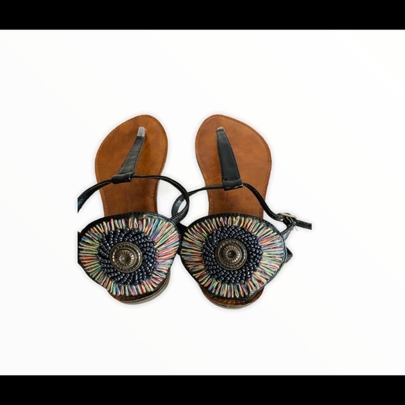 Qupid T Strap Sandals Sz 6 - Picture 2 of 5